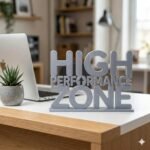 High Performance Zone 3D Printed Office Desk Sign | Corporate Motivation Gift - Image 5