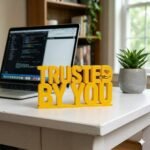 Trusted By You 3D Printed Desk Sign for Office Reception & Business Decor - Image 2