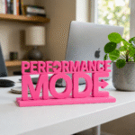Performance Mode 3D Printed Desk Sign for Office & Corporate Workspace Decor - Image 6