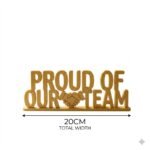 Proud Of Our Team 3D Printed Award Sign | Employee Appreciation Office Gift - Image 3