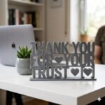 Thank You For Your Trust 3D Printed Desk Sign for Office & Reception Decor - Image 9