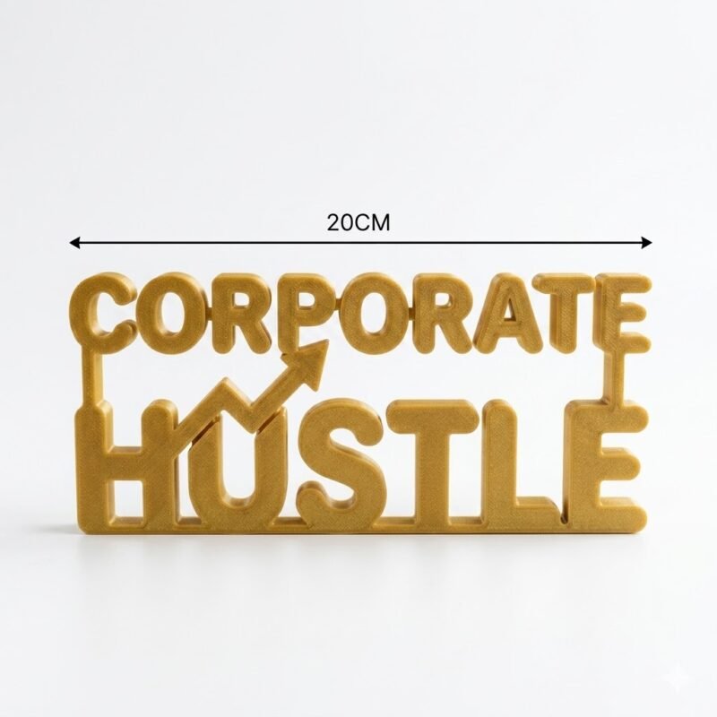 Corporate Hustle 3D Printed Corporate Desk Gift for Office & Employee Workspace - Image 2