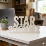 Star Performer 3D Printed Desk Sign for Employee Recognition & Office Decor - Image 8