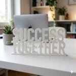 Success Together 3D Printed Desk Sign for Office & Team Workspace Decor - Image 6