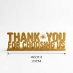 Thank You For Choosing Us 3D Printed Desk Sign for Office & Reception Decor - Image 5